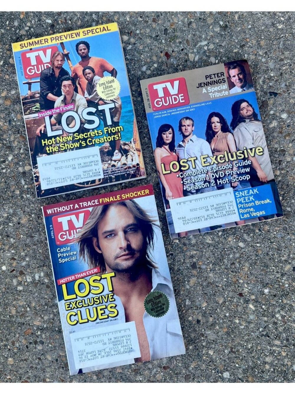 TV Guide 2005 LOST Lot 3 Issues Josh Holloway ABC